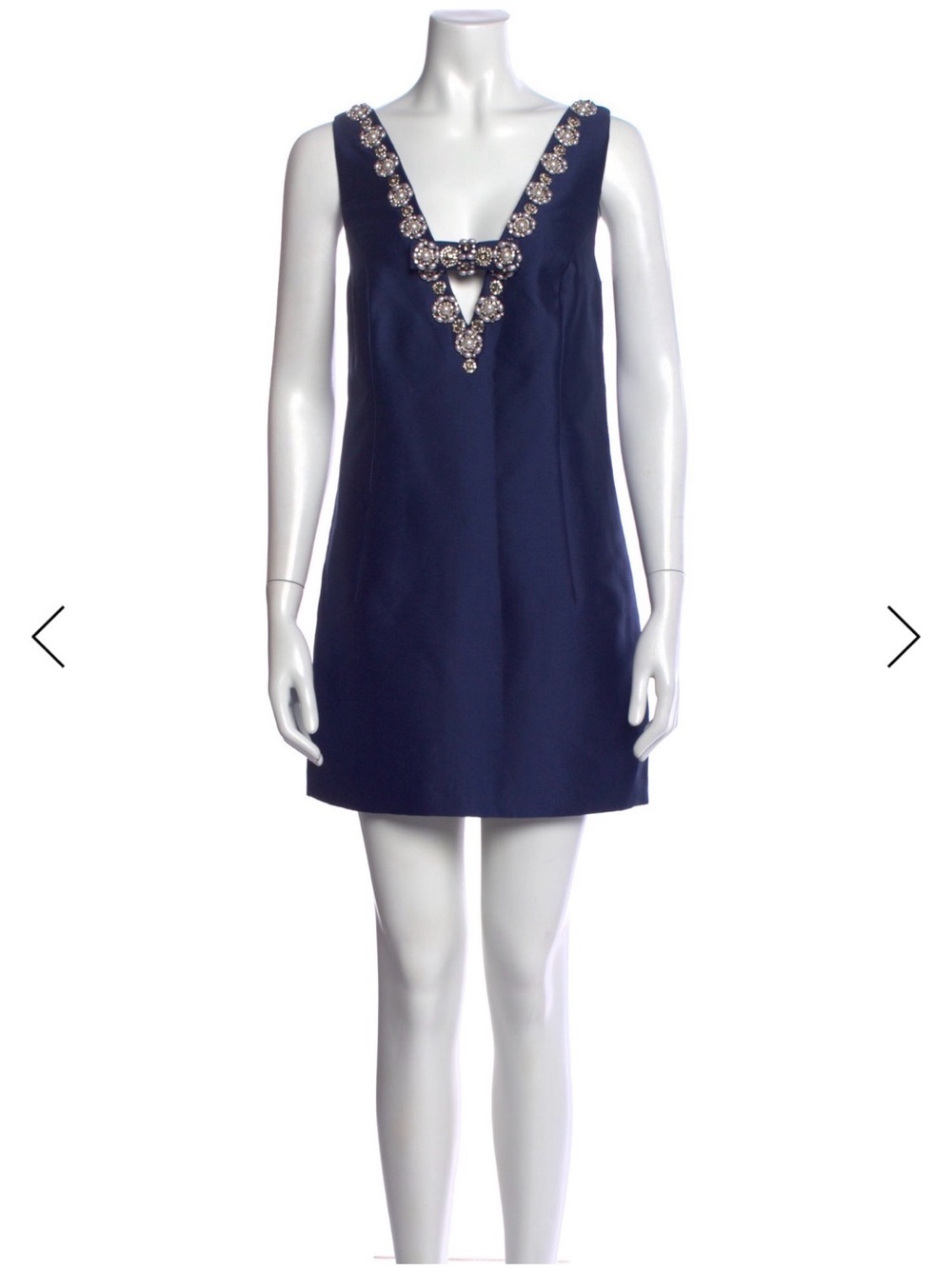 NWT Sachin and Babi Navy Blue Embellished Sylvie Dress